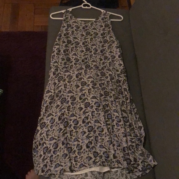 Black and blue floral sundress - Picture 1 of 2